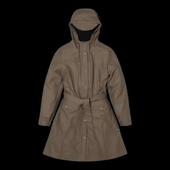 Rains curve jacket wood Clearance